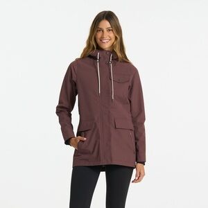 Women's Burgundy Vuori Palisades Rain Jacket